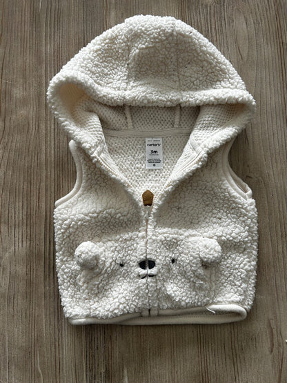 Fleecy bear vest, Kids 3 Month (0-3M)