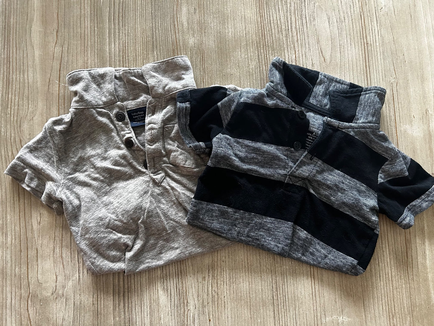 Tshirt collared onesie 6-12m, Kids 12 Month (9-12M)