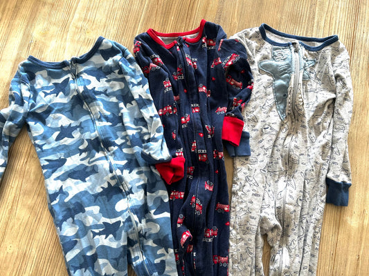 Footless zip pjs, Kids 2T