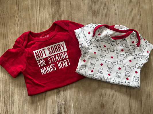 2 snap onsies, Kids 9 Month (6-9M)