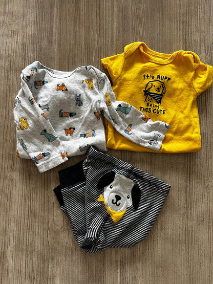 Doggy themed outfit , Kids 6 Month (3-6M)