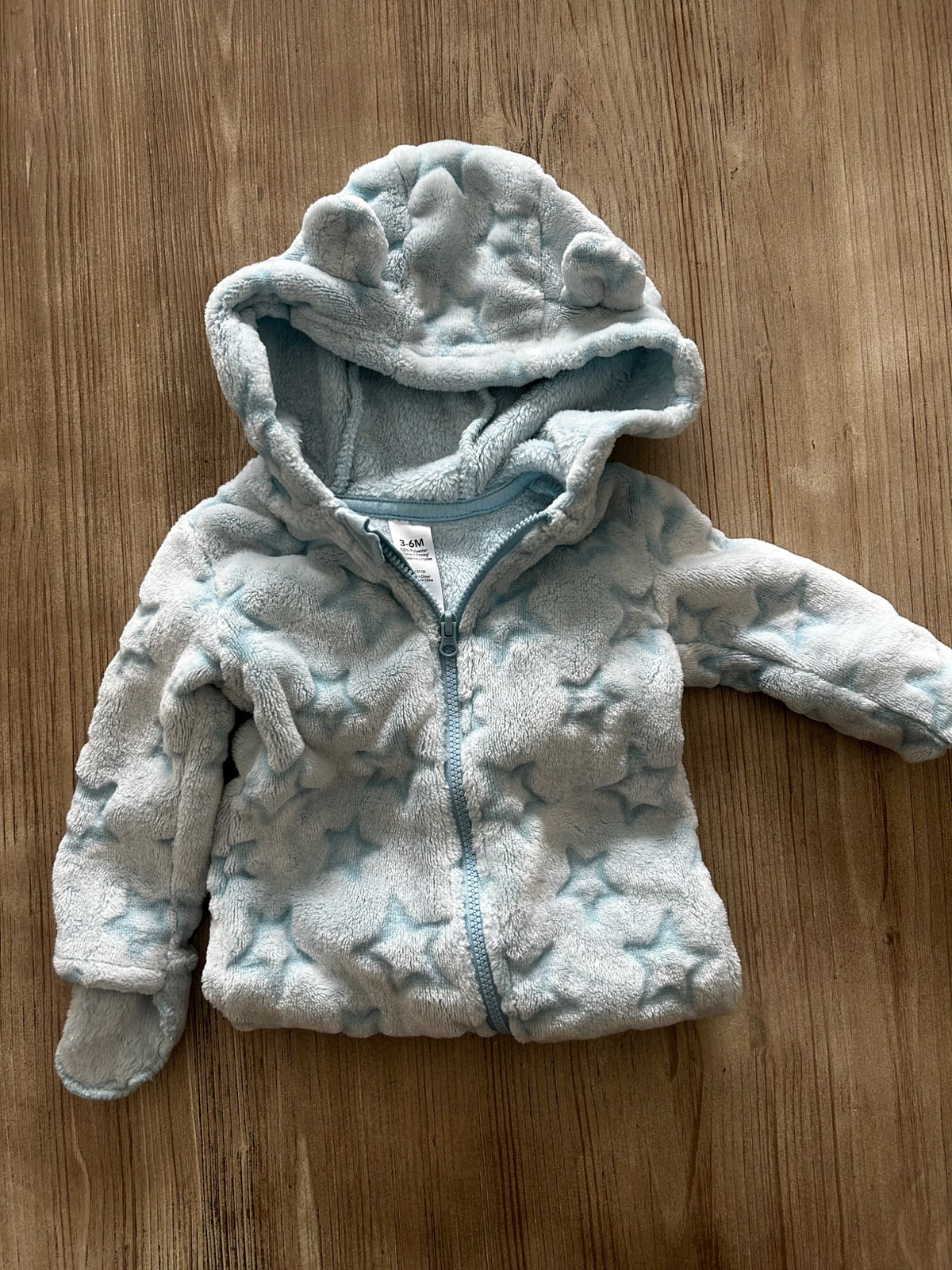 Pale blue cozy onesie, Kids 6 Month (3-6M)