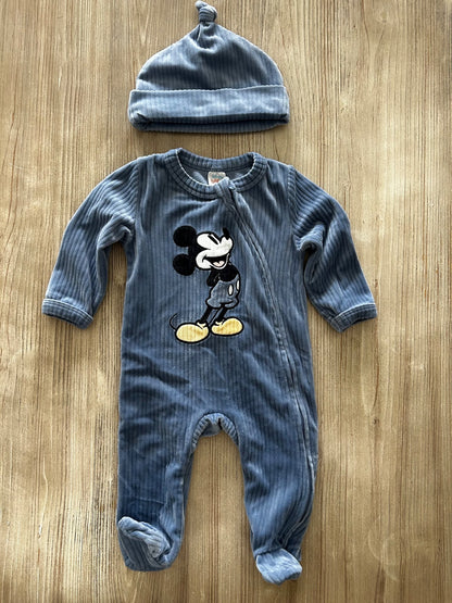 Mickey Velour Set, Kids 6 Month (3-6M)