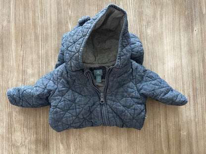 Denim coloured bunting suit, Kids 6 Month (3-6M)