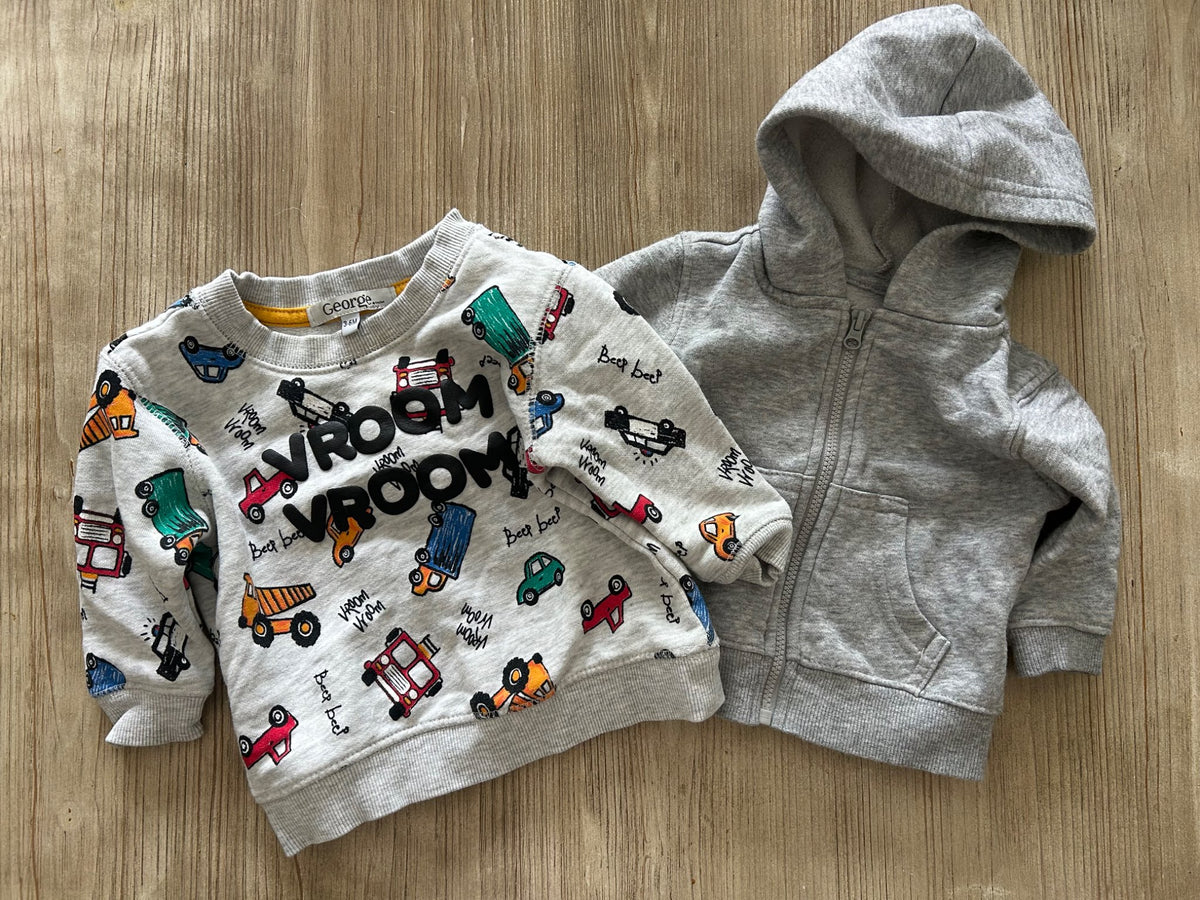 Two sweatshirts 3-6m, Kids 6 Month (3-6M)