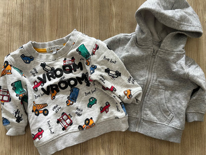 Two sweatshirts 3-6m, Kids 6 Month (3-6M)