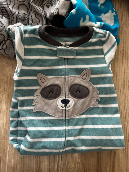 Footed fleece pj bundle, Kids 9 Month (6-9M)