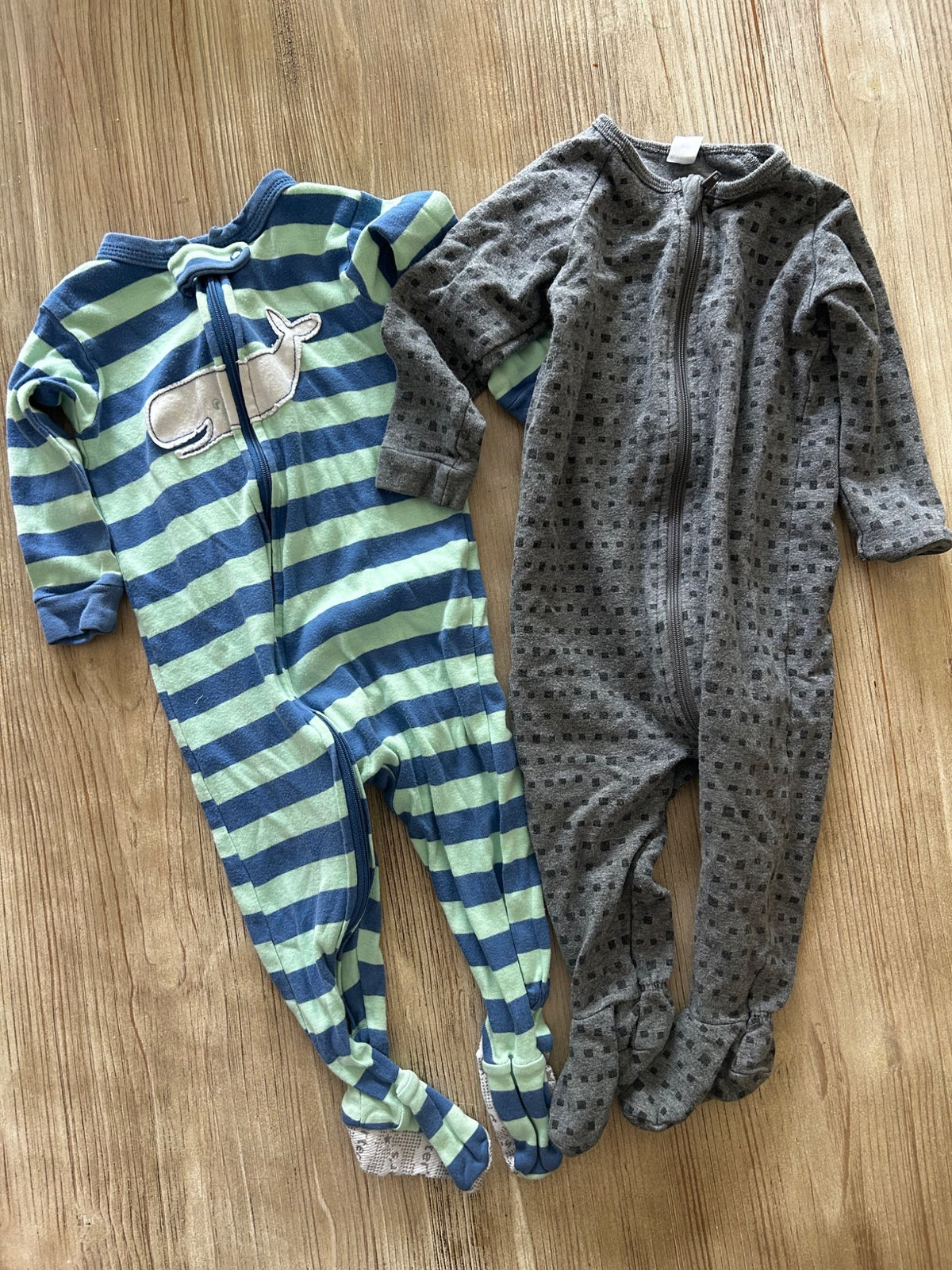 Two zip pjs, Kids 9 Month (6-9M)