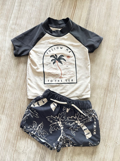 Two piece bathing shit, Kids 9 Month (6-9M)
