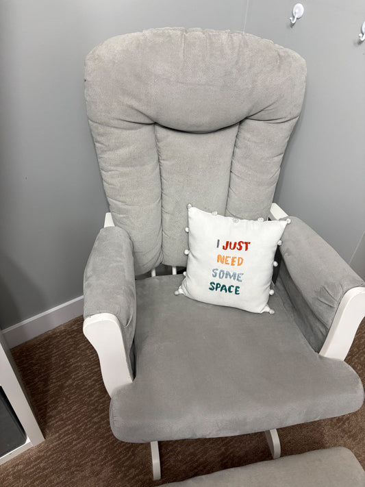 Nursery Glider with Ottoman
