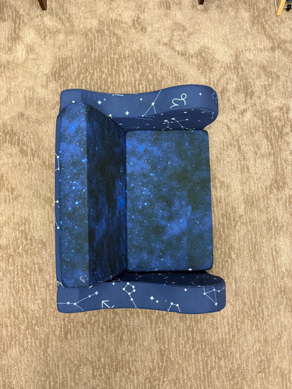 Kids 2-in-1 Flip-Out Sofa Bed – Galaxy / Constellation Print