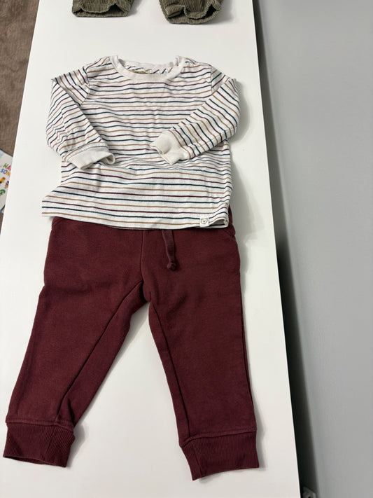 Baby Boy / Unisex 3-Piece Fall & Winter Corduroy Overalls Capsule Set (Size 9–12 Months), Kids 12 Month (9-12M)