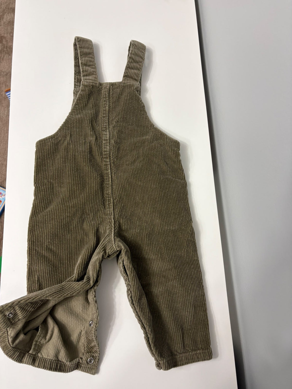 Baby Boy / Unisex 3-Piece Fall & Winter Corduroy Overalls Capsule Set (Size 9–12 Months), Kids 12 Month (9-12M)