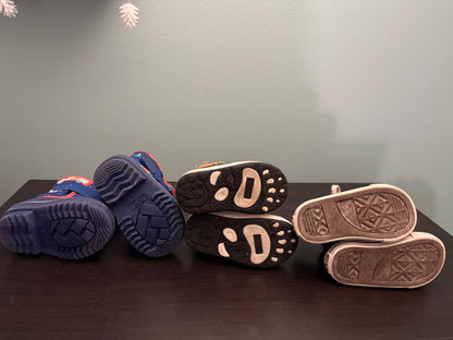 Toddler Fall / Winter Footwear Bundle (Size 4), Shoes 4.5 (Walkers:12-24 mth)