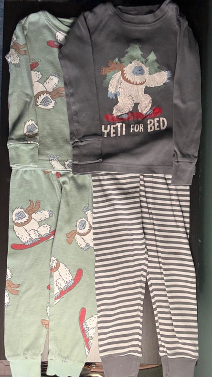 Toddler 2T Pajama Bundle – Sleepers & 2-Piece Sets (6 Pairs), Kids 2T