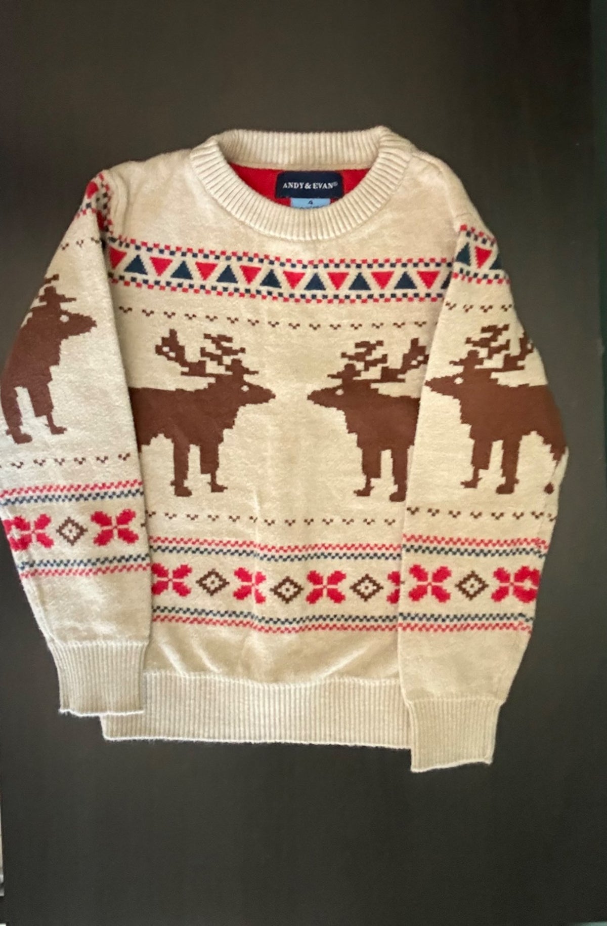 Size 4 Toddler Winter Outfit Set – Old Navy Zip Hoodie, Moose Knit Sweater & Corduroy Pants (4 Pcs), Kids 4/4T