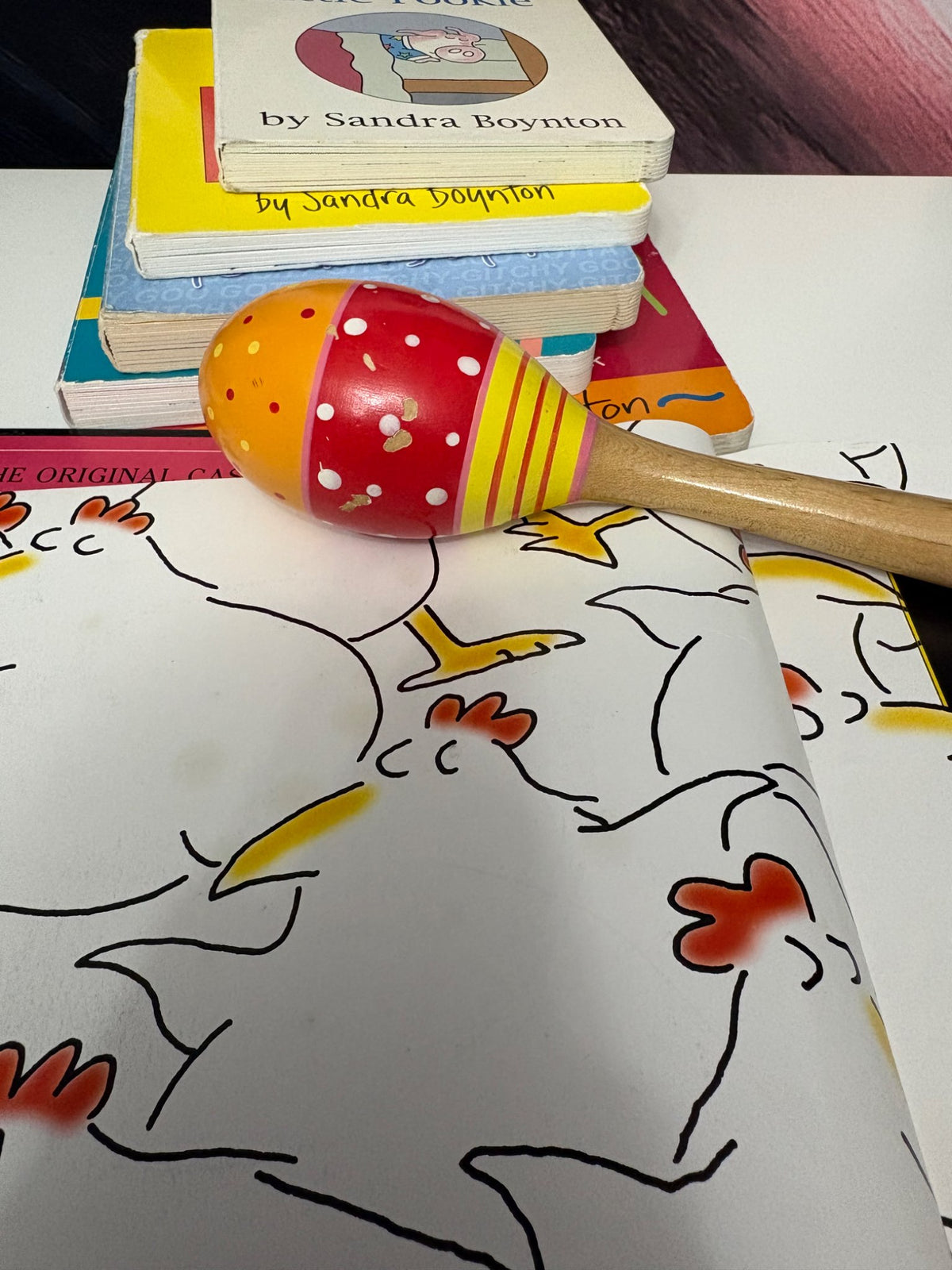 Sandra Boynton 6-Book + CD & Maraca Toddler Bundle