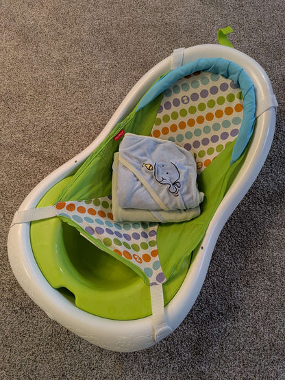 Baby bath & towels