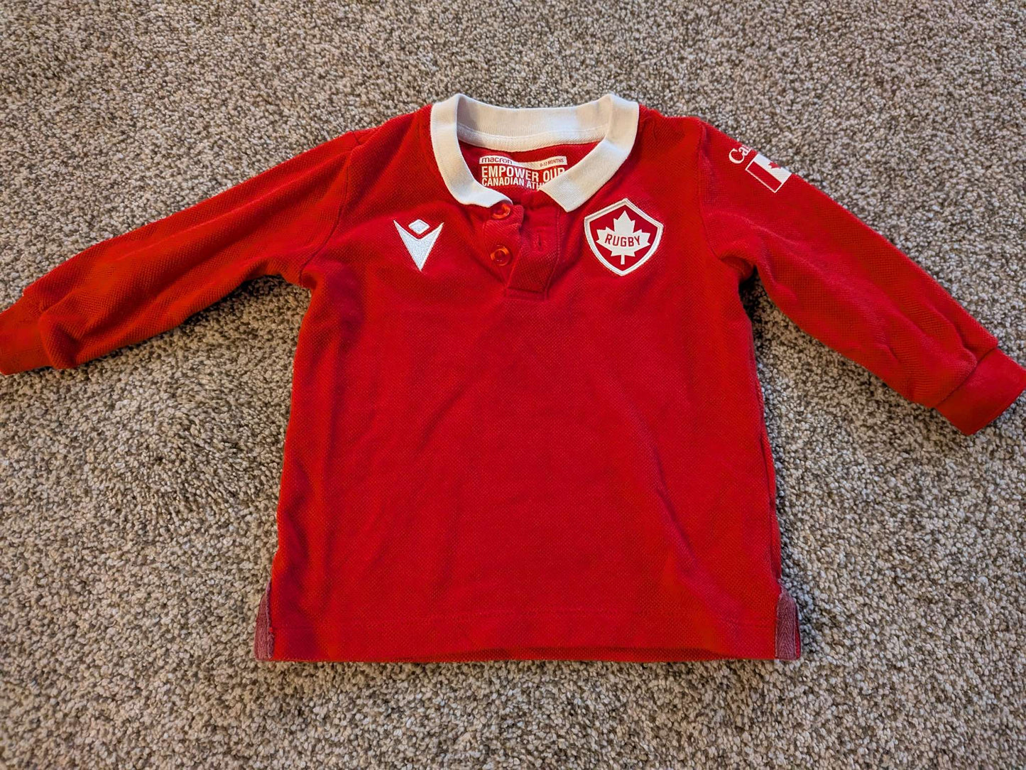 Rugby Canada Shirt 9-12m, Kids 12 Month (9-12M)