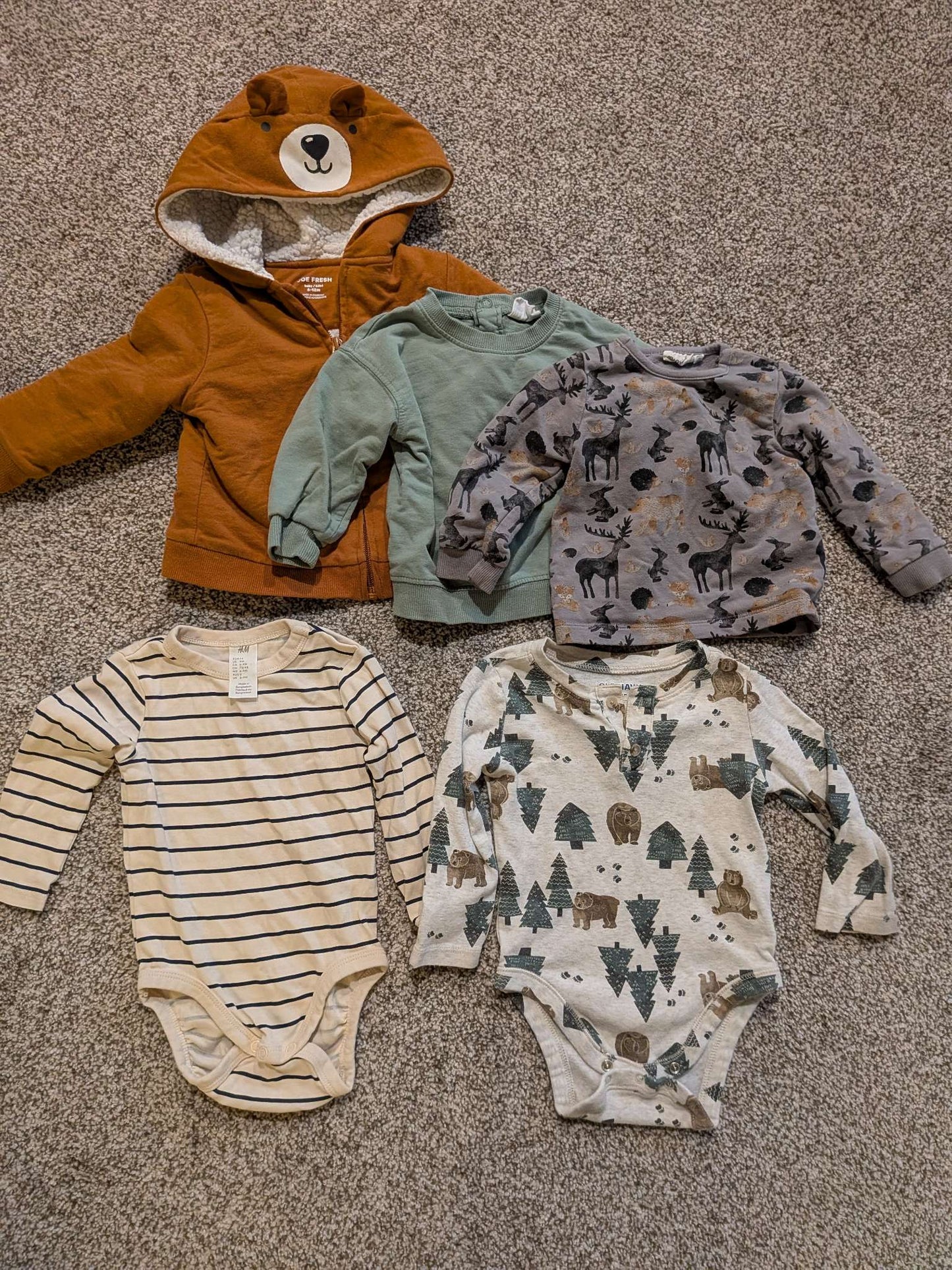 Woodsy top bundle 6M, Kids 9 Month (6-9M)