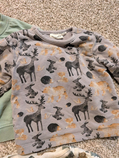 Woodsy top bundle 6M, Kids 9 Month (6-9M)