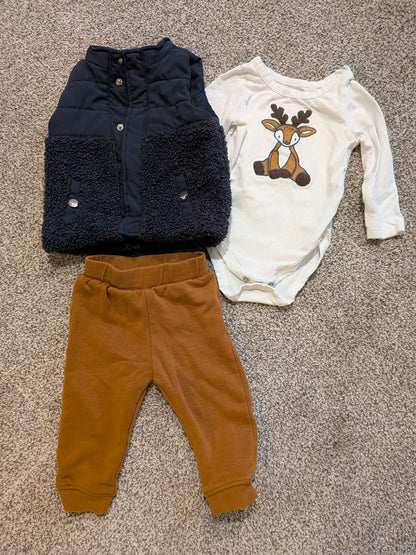 Outfit & Lovey 6-9M, Kids 9 Month (6-9M)