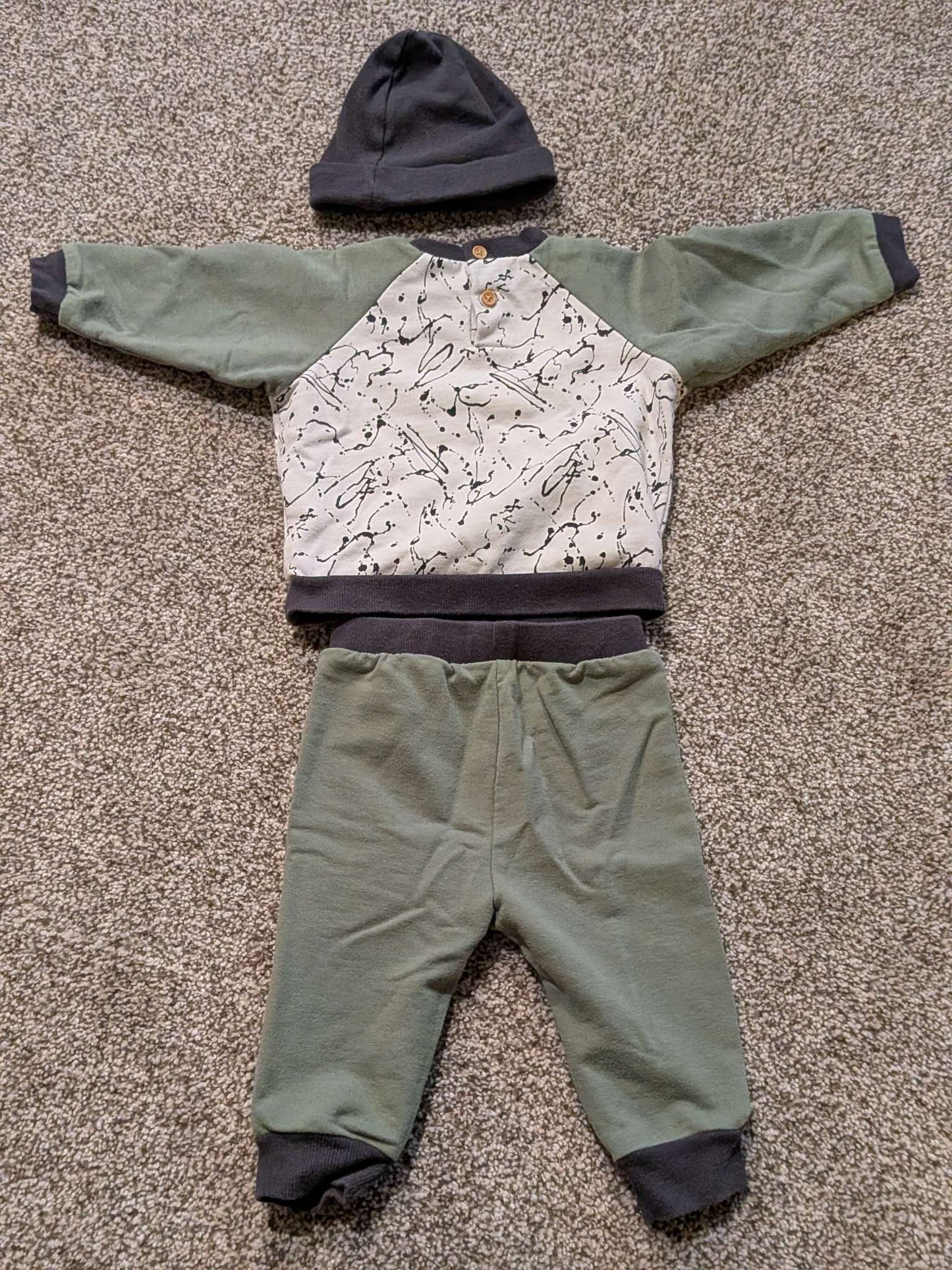 6M Mini Threads Outfit , Kids 6 Month (3-6M)
