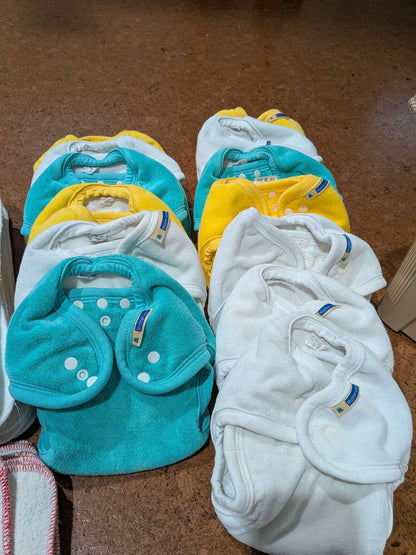 Mother-ease Cloth Diaper bundle + Pail & extras