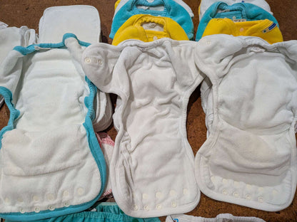 Mother-ease Cloth Diaper bundle + Pail & extras