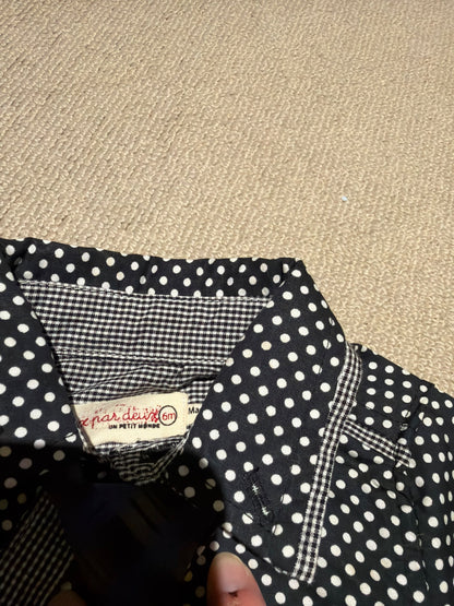 Deux par Deux button up with tie, Kids 9 Month (6-9M)