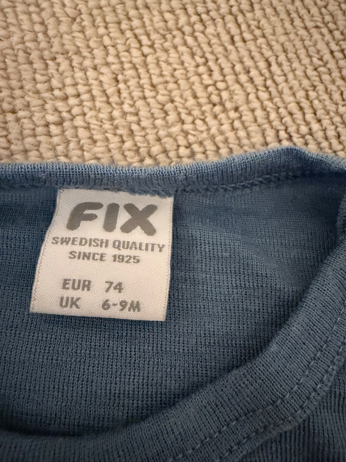 FIX base layer - 100% wool , Kids 9 Month (6-9M)