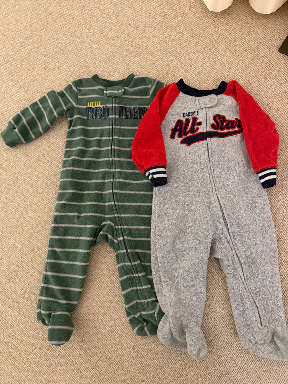 Cozy fleece sleepers, Kids 9 Month (6-9M)