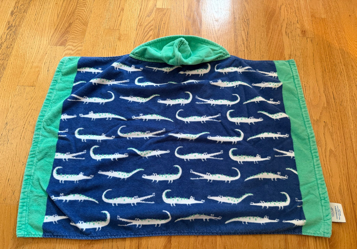 Pottery barn gator hooded towel