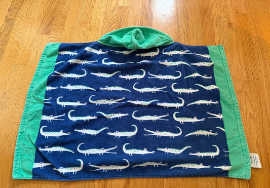Pottery barn gator hooded towel