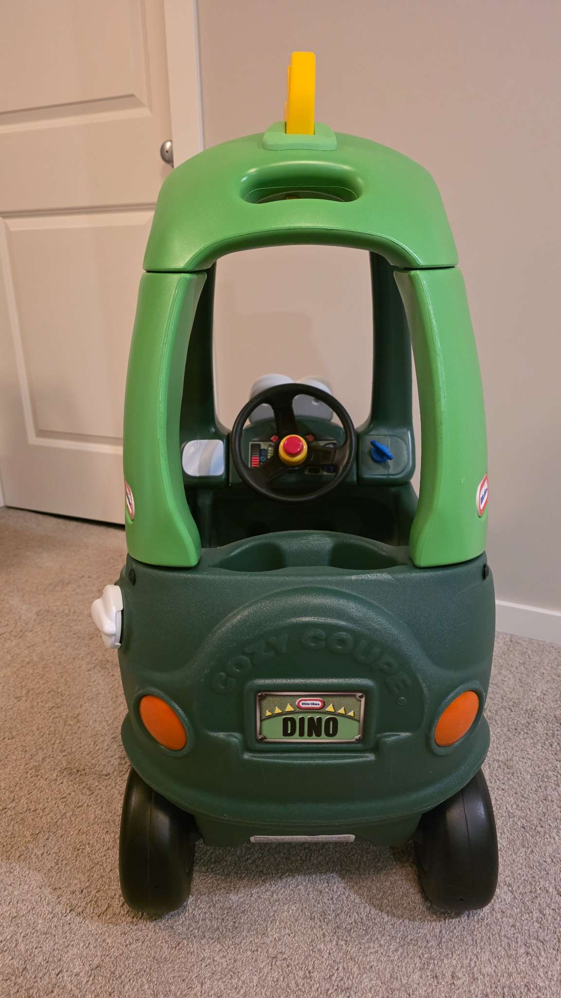 Little Tikes T-Rex Cozy Coupe Dino Ride-On Car, Green, VGUC