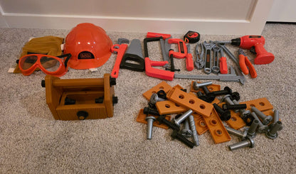 Little Tikes Tikes Tough Workshop + Large Tool Bundle, VGUC