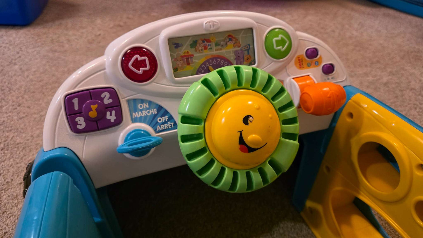 Fisher-Price Laugh & Learn Crawl Around Car + Shapes & Balls, VGUC