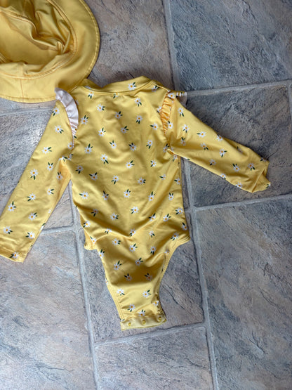 Swim suit and hat, Kids 12 Month (9-12M)