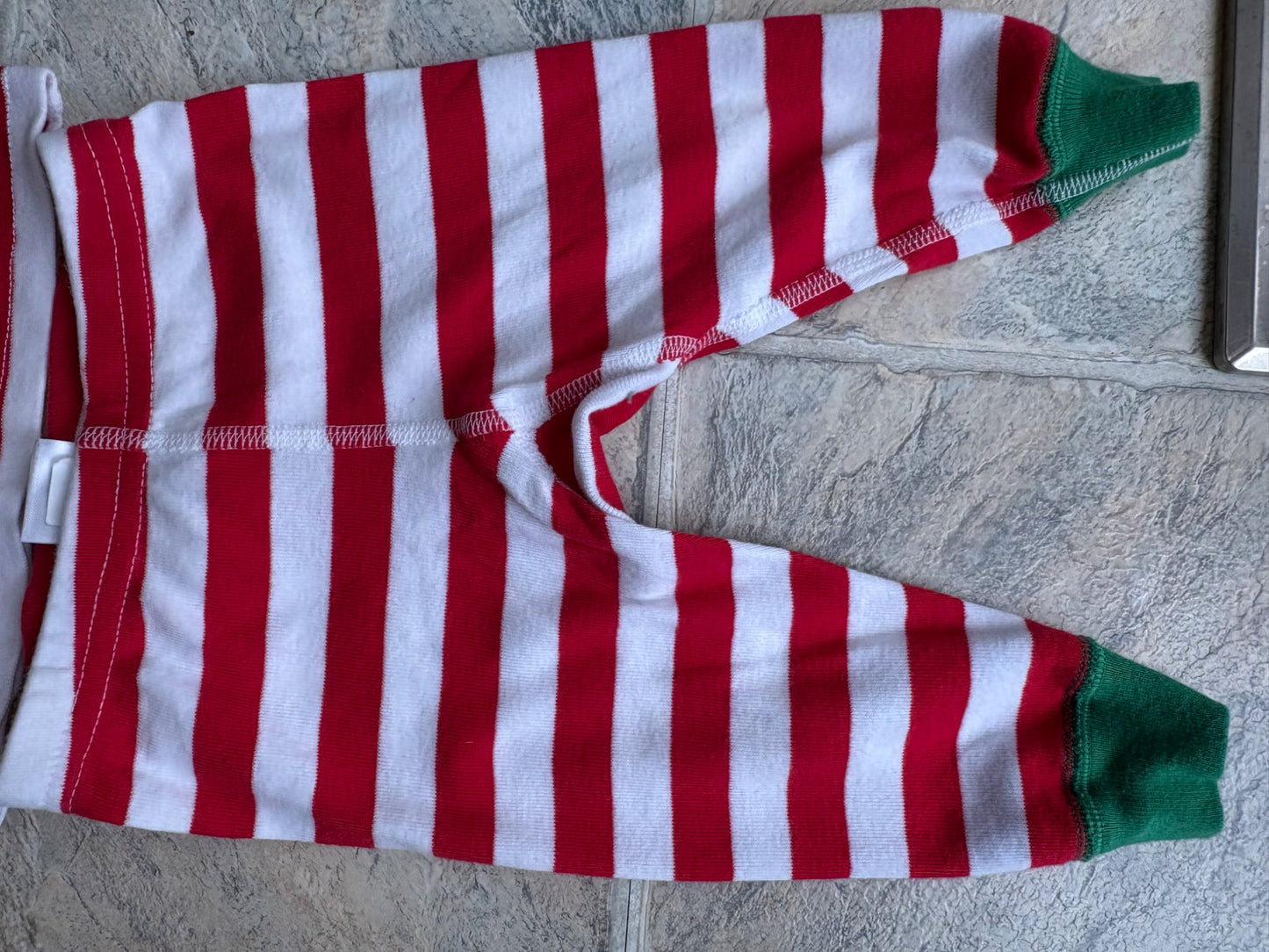 Hanna Anderson striped holiday pajama set, Kids 6 Month (3-6M)
