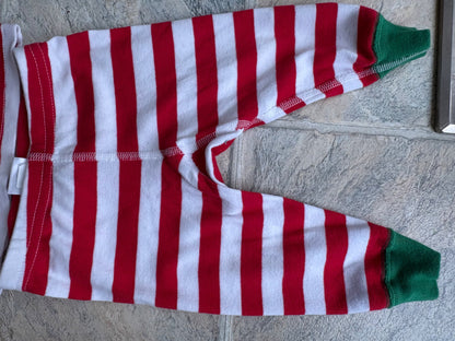 Hanna Anderson striped holiday pajama set, Kids 6 Month (3-6M)