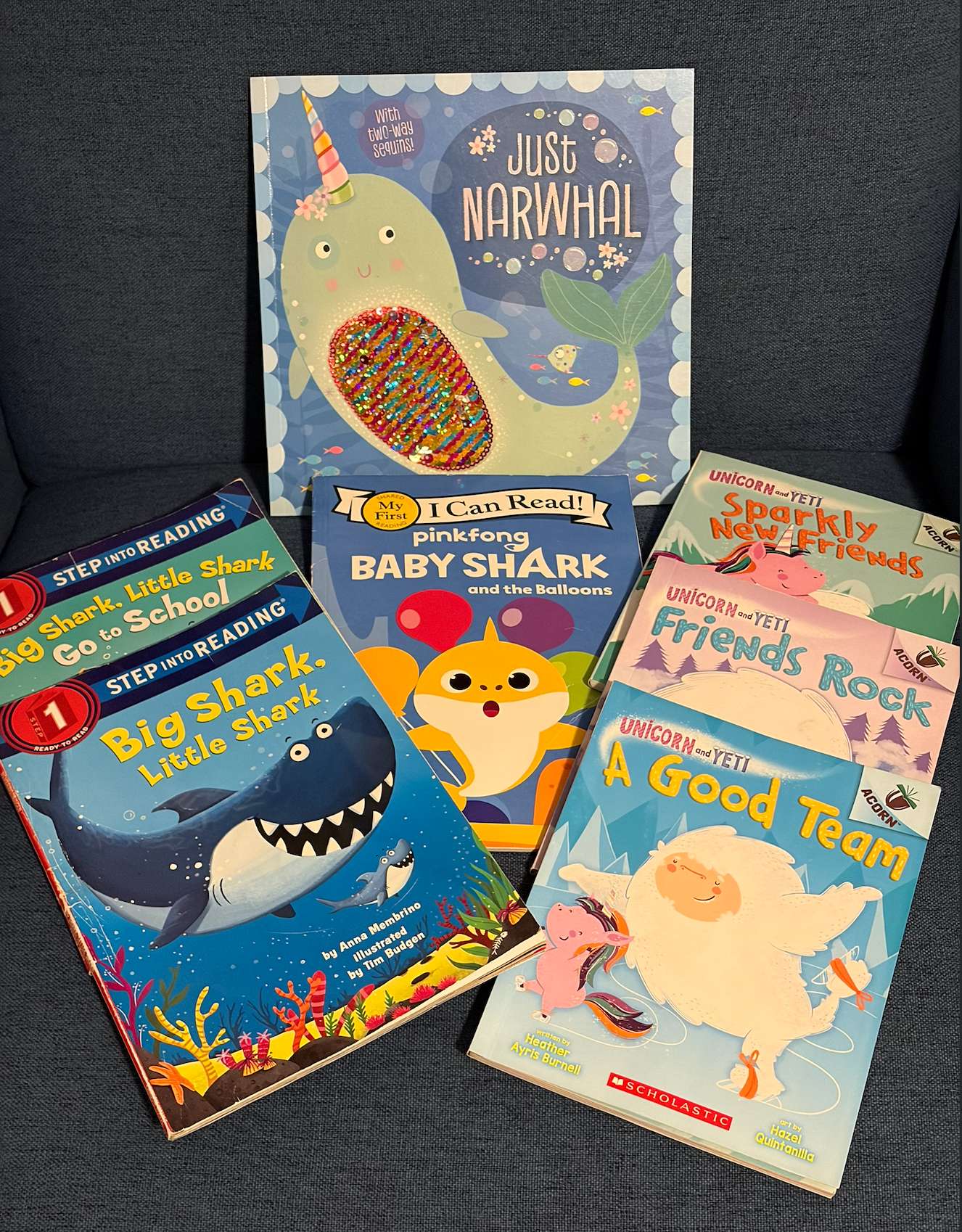 Early Reader Book Bundle - Sharks, Narwhals & Unicorn (7 Books)