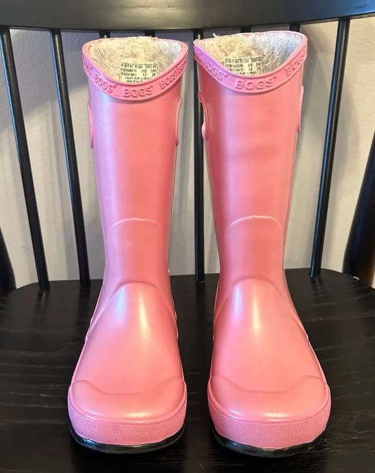 Bogs Little Kid Plush Rain Boots Size 12, Shoes 12 (Toddler:2-4yr)
