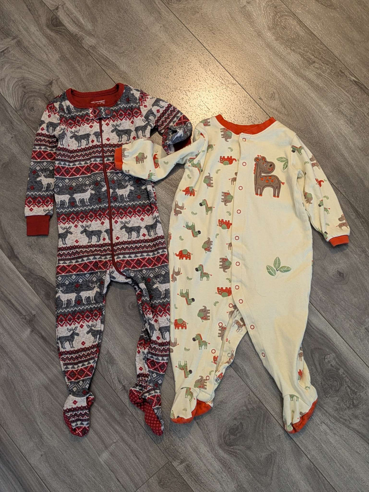 2 pairs of pjs - children's place and pekkle, Kids 12 Month (9-12M)