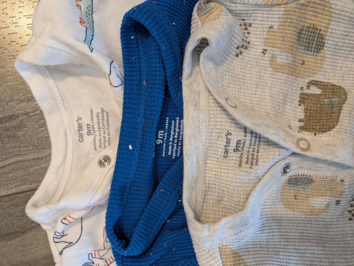 3 pairs of Carter's pj's  - 9mo, Kids 9 Month (6-9M)