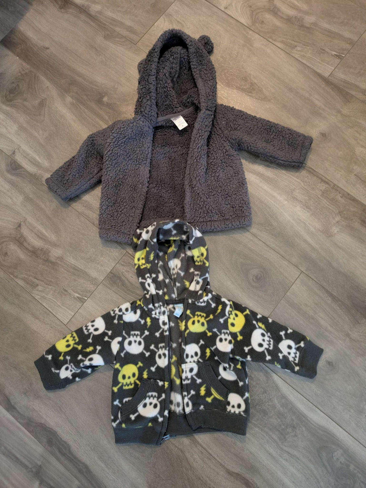 2 critter ear hooded sweaters, Kids 6 Month (3-6M)