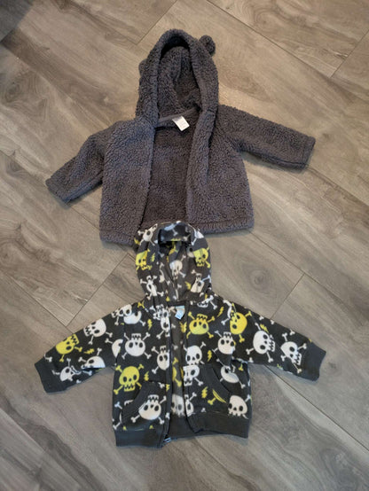 2 critter ear hooded sweaters, Kids 6 Month (3-6M)