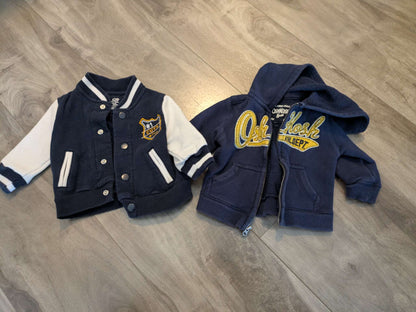 Versity sweater (Joe Fresh) and hoodie (Carter's), Kids 6 Month (3-6M)