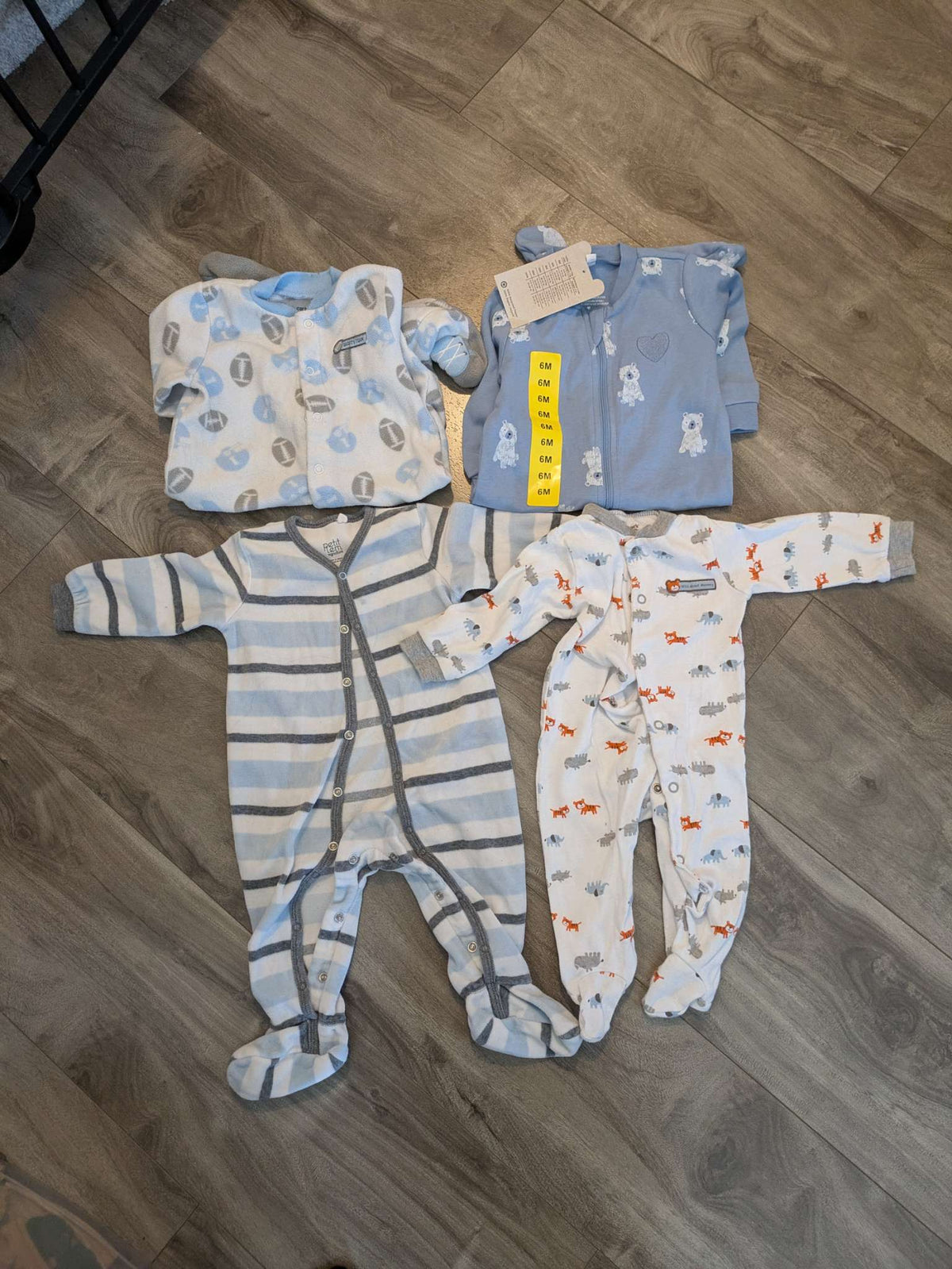 4 pairs of pjs mixed bag with one NWT, Kids 6 Month (3-6M)