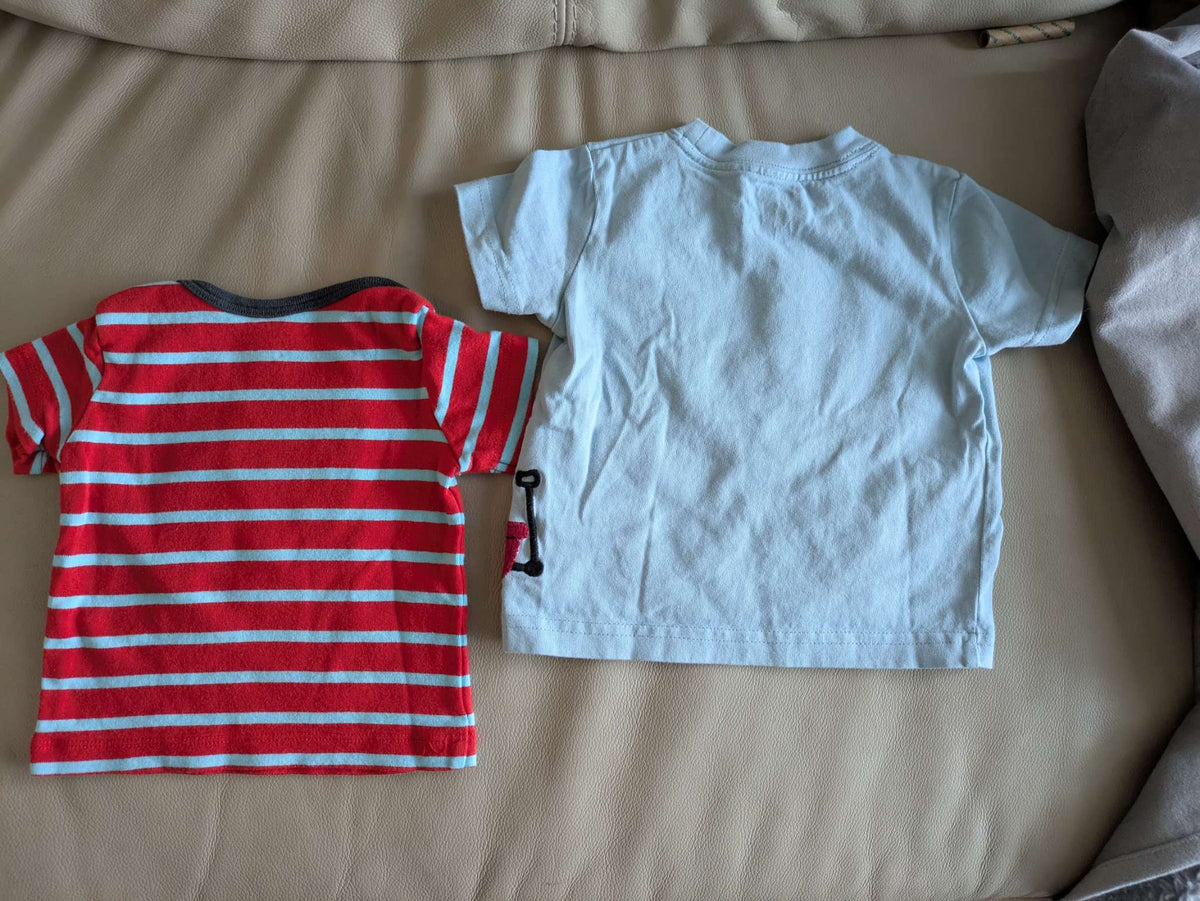 2 short sleeve t-shirts, Kids 6 Month (3-6M)