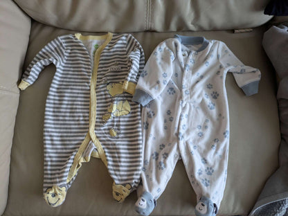 Winnie the Pooh and fleece pjs, Kids 3 Month (0-3M)